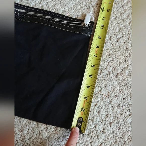 Rabeanco Black Pebbled Leather shoulder Handle Bag